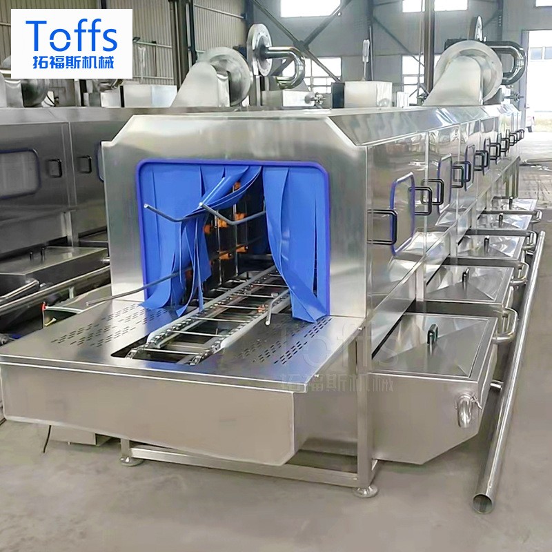 自动化周转筐清洗机 鸡蛋蔬菜塑料筐清洗流水线 大型连续式洗筐机图3