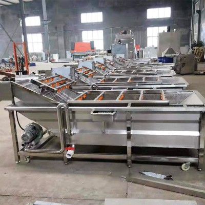 全自动净菜清洗设备洗菜机商用果蔬气泡清洗机 海鲜小龙虾清洗机