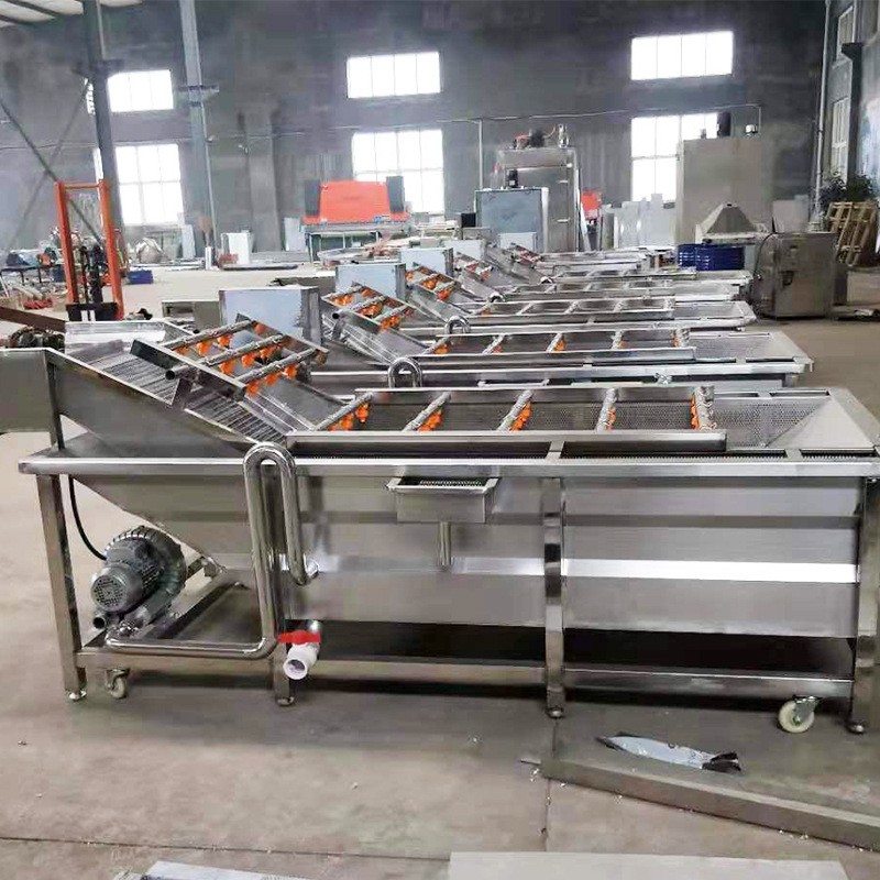 气泡清洗机商用果蔬清洗机高压喷淋鼓泡海鲜清洗设备不锈钢洗菜机图3