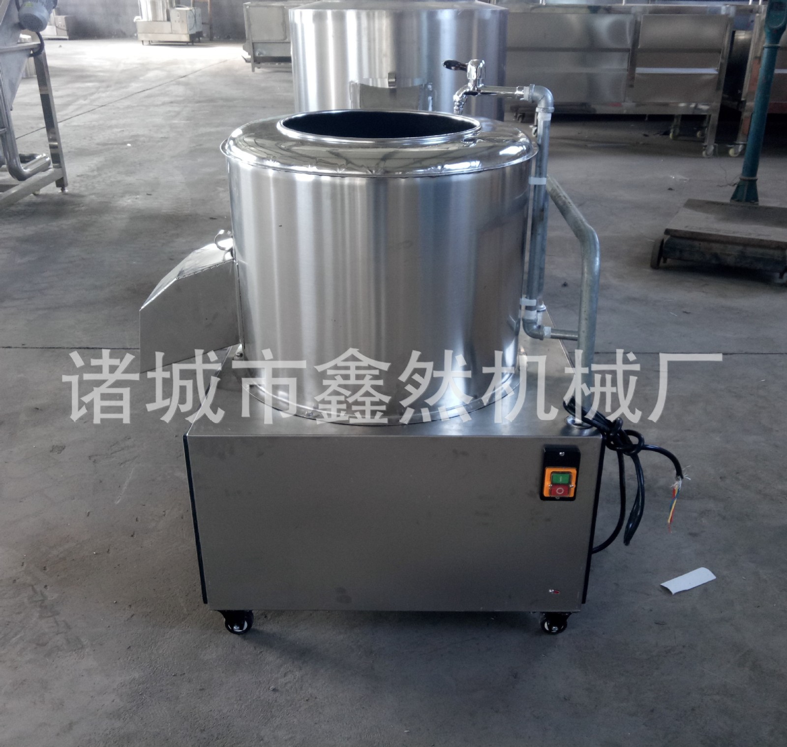 鑫然机械土豆去皮机山芋磨皮机器不锈钢红薯洋芋脱皮机图2