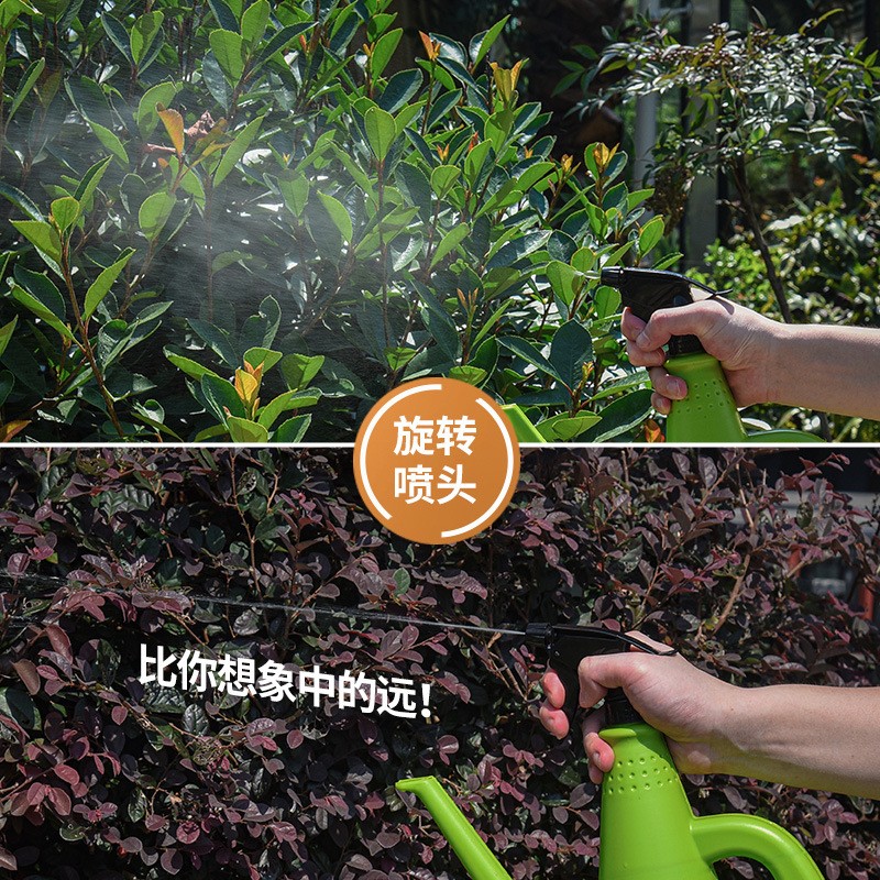 手压式花洒式两用浇花喷雾壶家用浇水壶园艺浇花塑料喷水壶洒水壶图4