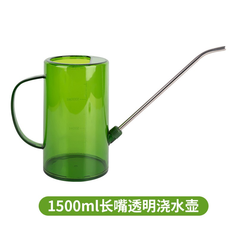 1.5L不锈钢长嘴浇水壶家用塑料洒水壶园林盆栽浇花壶大容量洒水壶图5