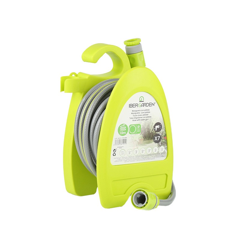 订货10米长水枪套装 多喷头功能洗车高压水枪 迷你便携简易水管车图2