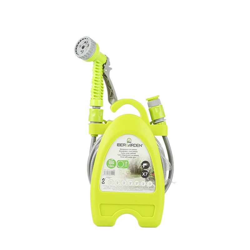 订货10米长水枪套装 多喷头功能洗车高压水枪 迷你便携简易水管车图3