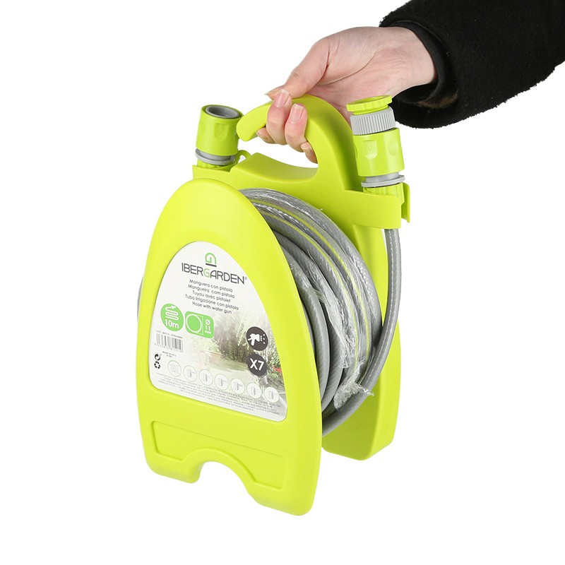 订货10米长水枪套装 多喷头功能洗车高压水枪 迷你便携简易水管车图4