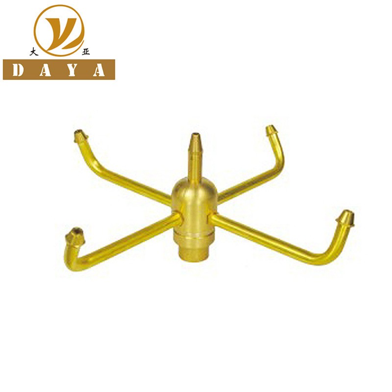 黄铜全套园林小区水景景观喷泉平旋转喷嘴黄铜加厚平头旋转喷头图4