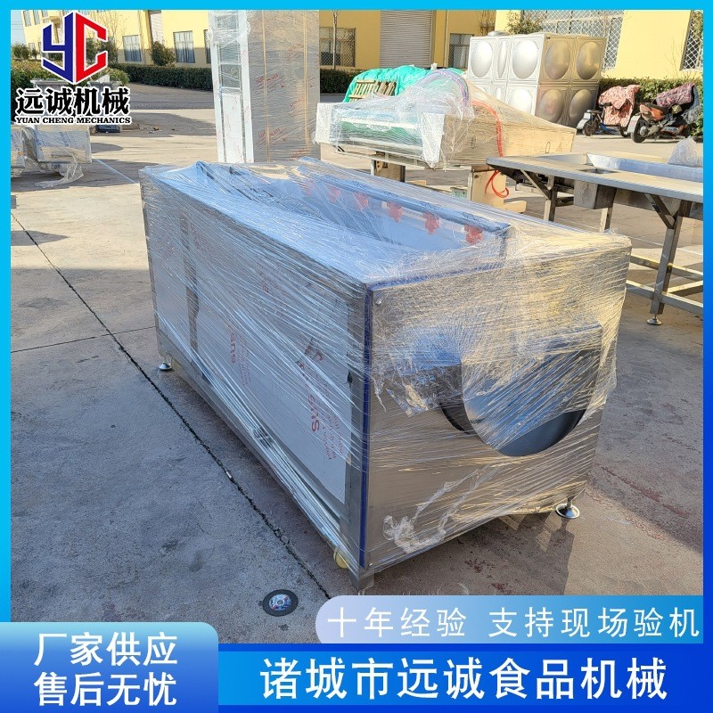 芋头莲藕毛辊清洗机 红萝卜去皮机设备 全自动辣菜毛刷清洗机图3