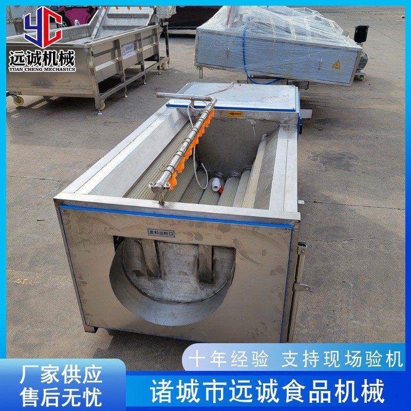 供应姜不辣紫薯去皮机 海螺毛刷清洗机 全自动毛辊清洗机设备图2