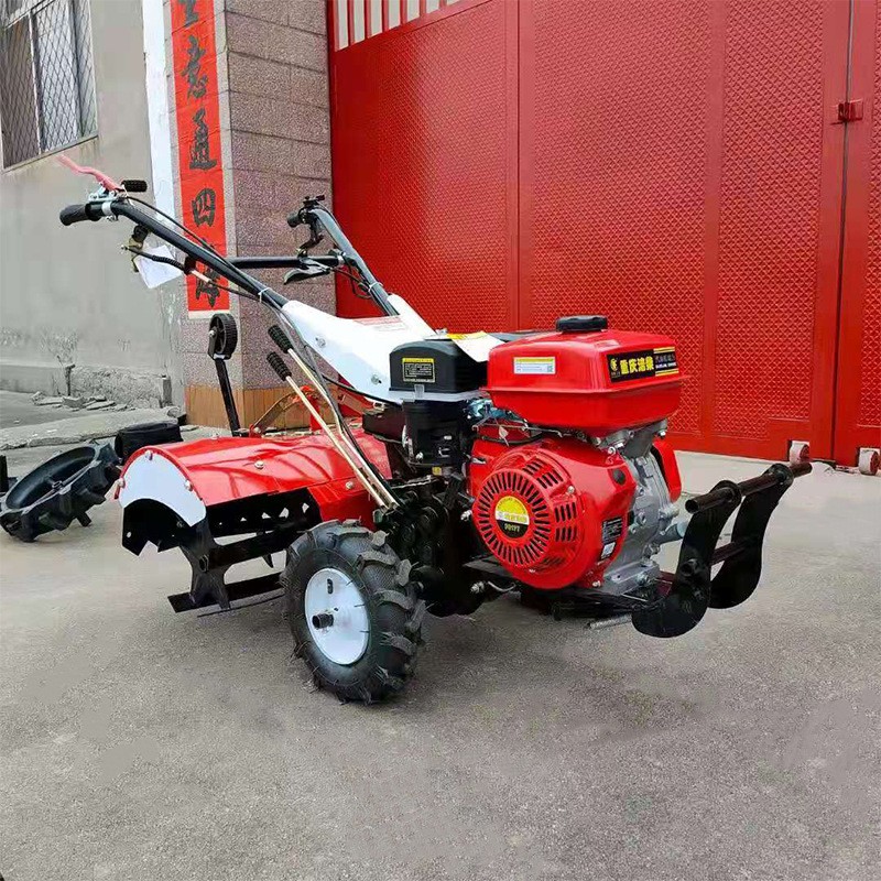 四驱微耕机农用家用柴油林业两驱开沟犁地除草机松土旋耕机批发图5