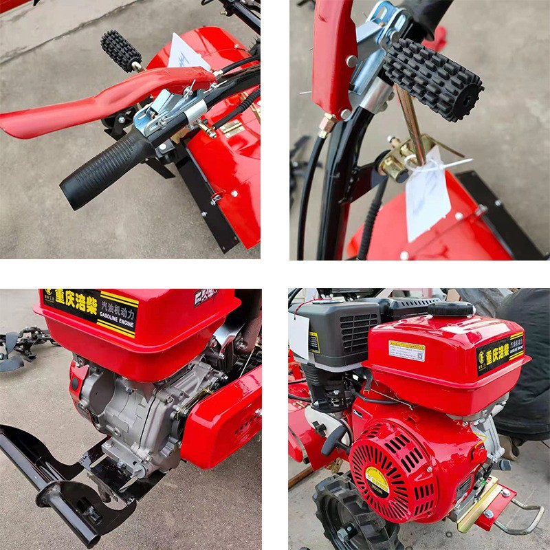 四驱微耕机农用家用柴油林业两驱开沟犁地除草机松土旋耕机批发图4