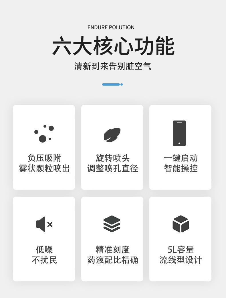 5L超低容量喷雾器电动消毒杀虫喷雾机学校酒店雾化空气消毒机现货图4