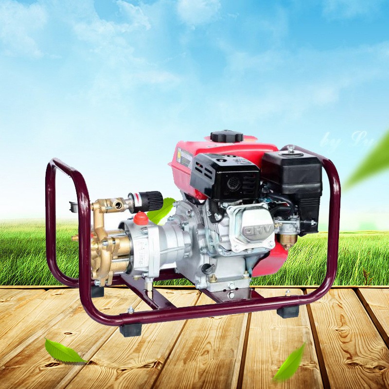 直联式免黄油汽油高压打药机 农用三缸柱塞泵 喷雾器四冲程打药机图5