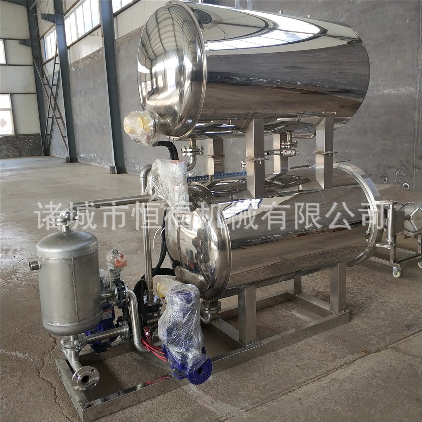 牛肉干全套生产流水线 小型食品高温灭菌锅 鱼罐头高压杀菌锅厂家图3