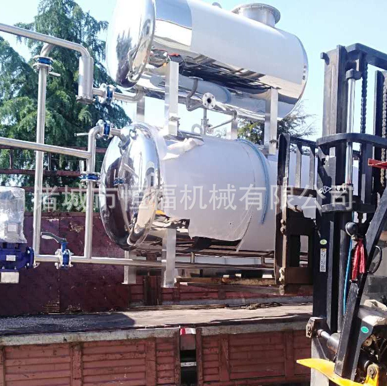牛肉干全套生产流水线 小型食品高温灭菌锅 鱼罐头高压杀菌锅厂家图2