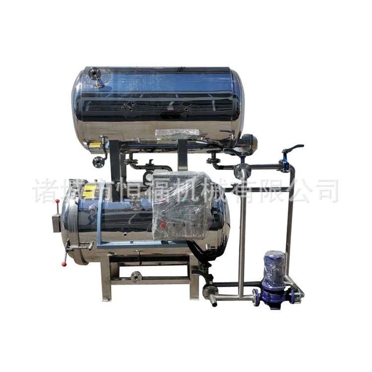 牛肉干全套生产流水线 小型食品高温灭菌锅 鱼罐头高压杀菌锅厂家图5