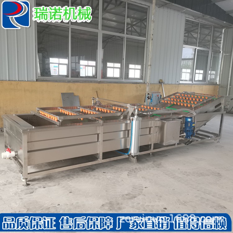 定制气泡清洗流水线 全自动气泡喷淋式果蔬清洗机 净菜加工设备图2