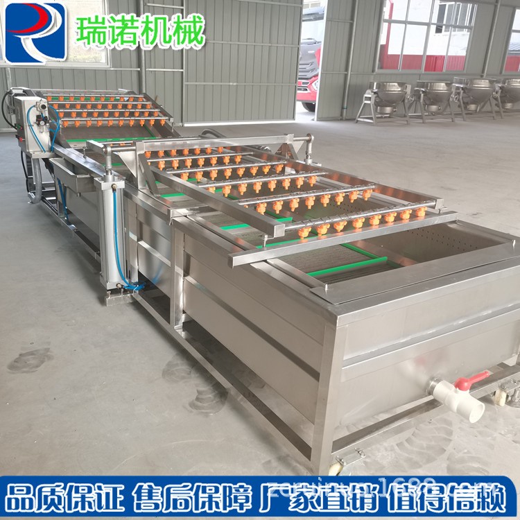 定制气泡清洗流水线 全自动气泡喷淋式果蔬清洗机 净菜加工设备图4
