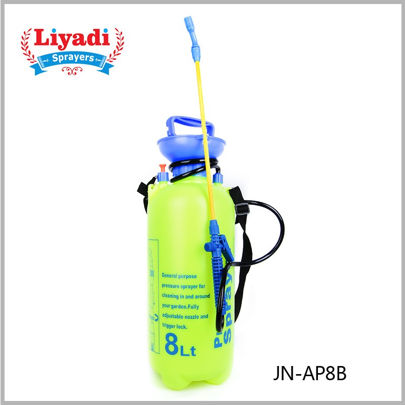 园艺气压式农用手动喷雾器打药机喷水高压洗车浇花喷壶8L10L图3