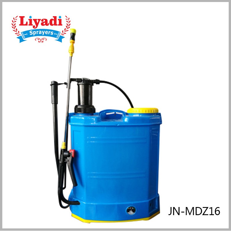 新款江南农业果园林木背负式电动手动两用消毒电动喷雾器批发图2