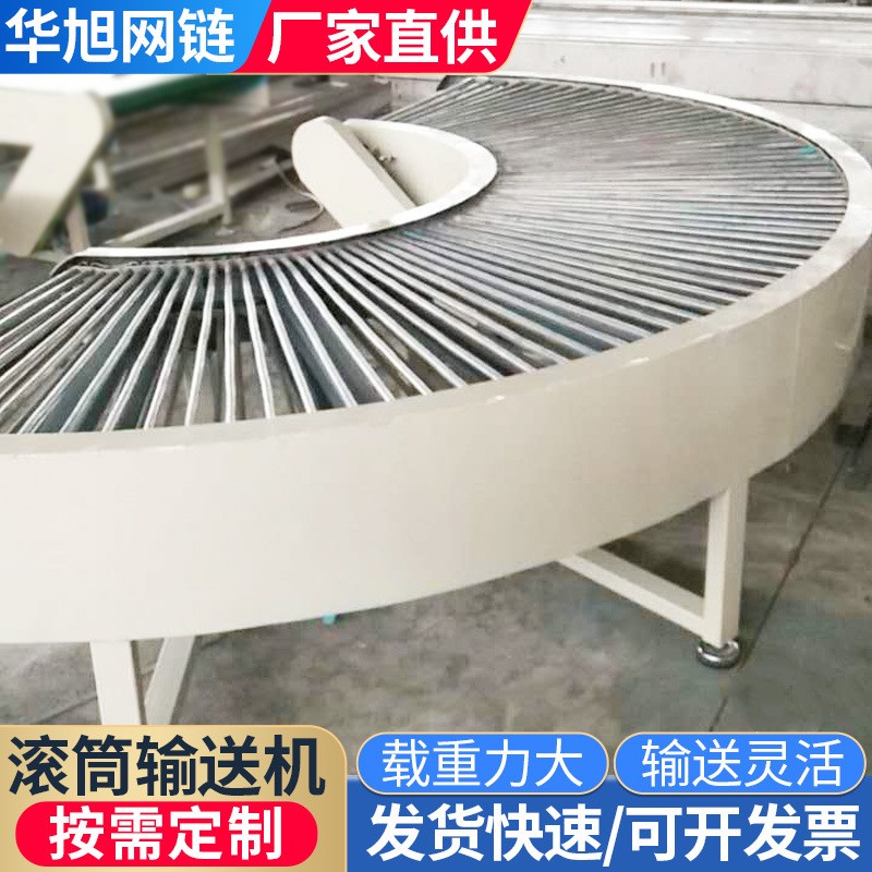 滚筒输送机90度转弯机快递运输动力滚筒线无动力滚筒输送机流水线图2