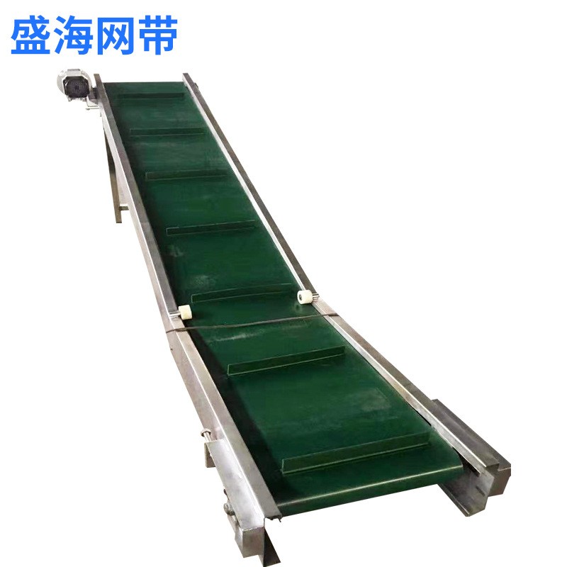 工业食品爬坡输送机小型流水线电动药材烘干分拣提升机皮带输送机图2