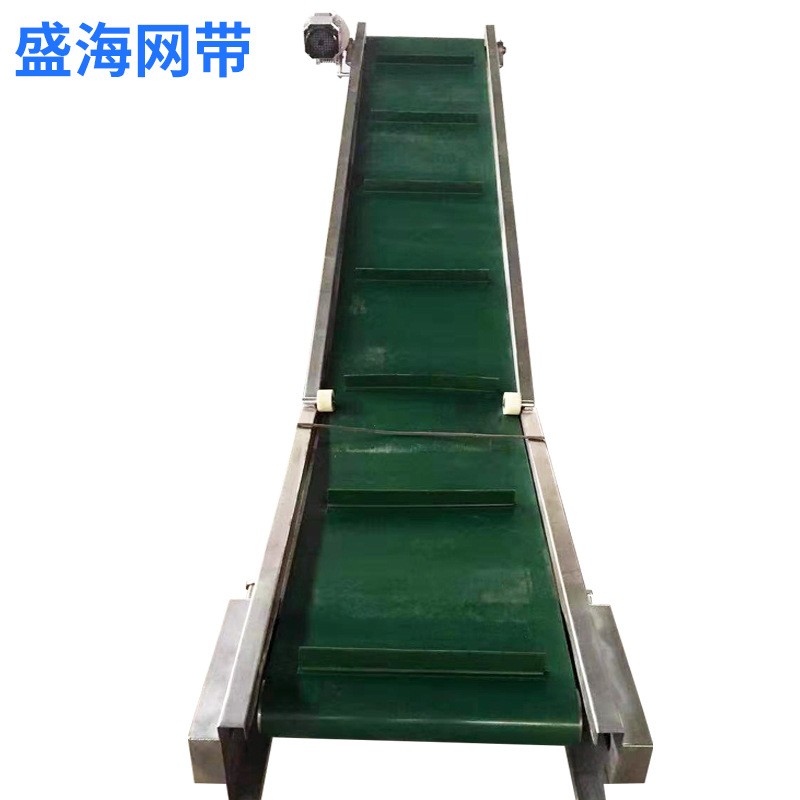 工业食品爬坡输送机小型流水线电动药材烘干分拣提升机皮带输送机图3