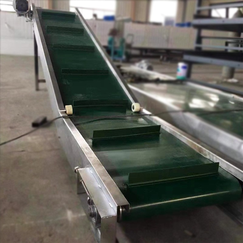 工业食品爬坡输送机小型流水线电动药材烘干分拣提升机皮带输送机图4