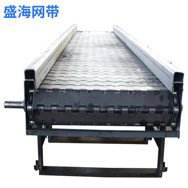 不锈钢冲孔链板输送机流水线重型碳钢链板输送机重型工业输送设备图2