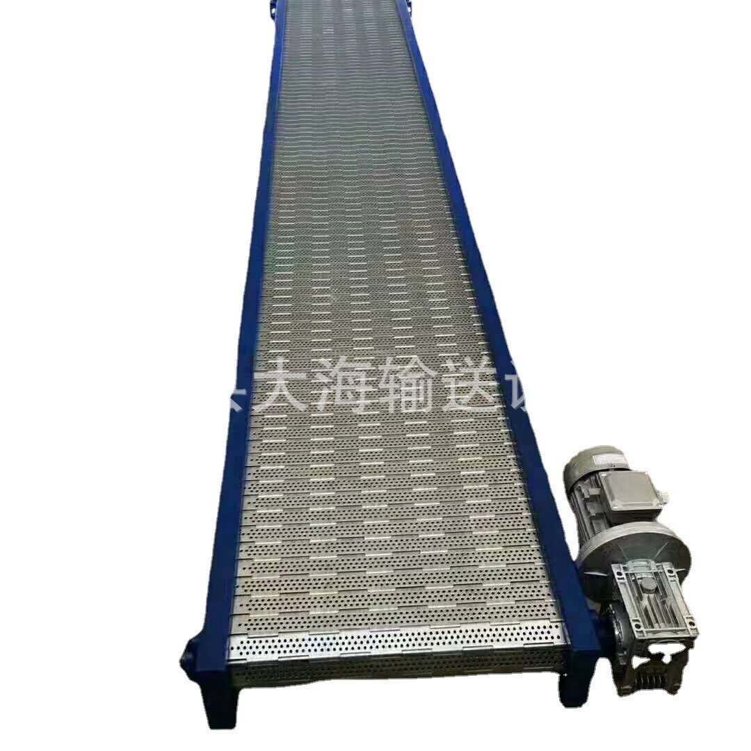 不锈钢冲孔链板式输送机 平顶链输送机 斗式提升机多种型号图3