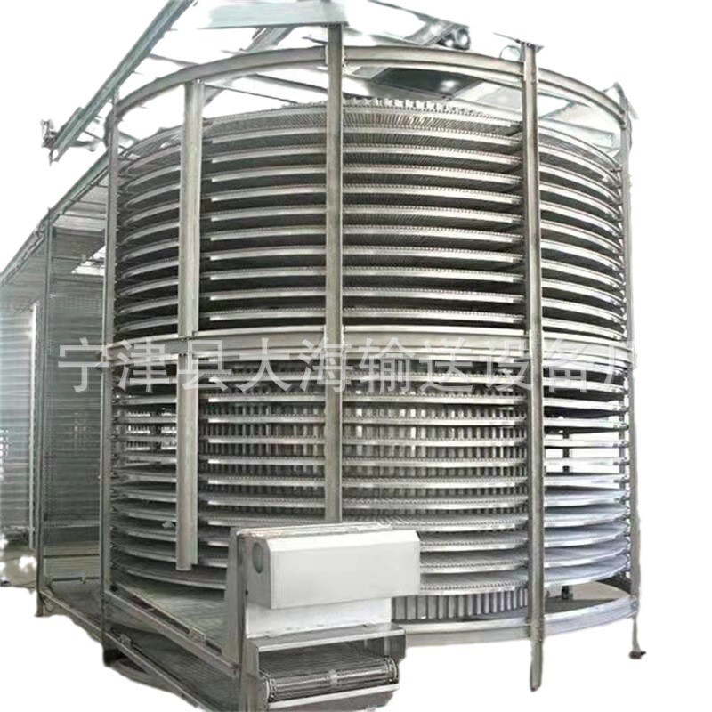 多层水饺螺旋塔式输送机 晾晒冷却塔输送机图5