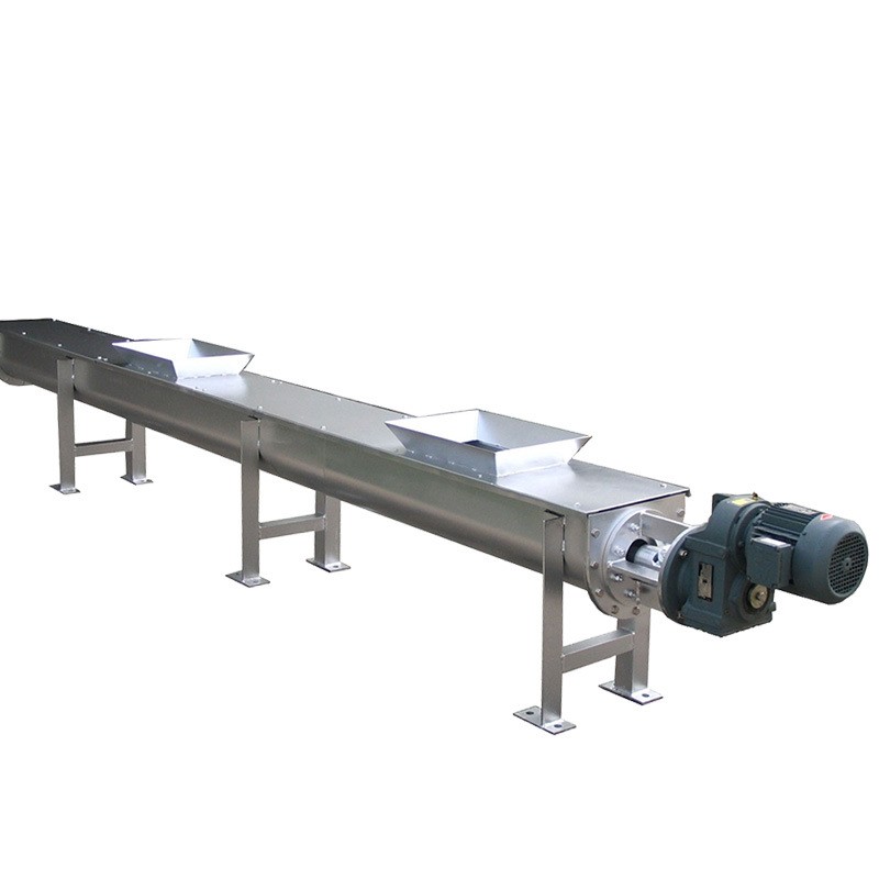 无锡螺旋输送机粗颗粒无轴管式绞龙提升机砂水分离不锈钢环保设备图5