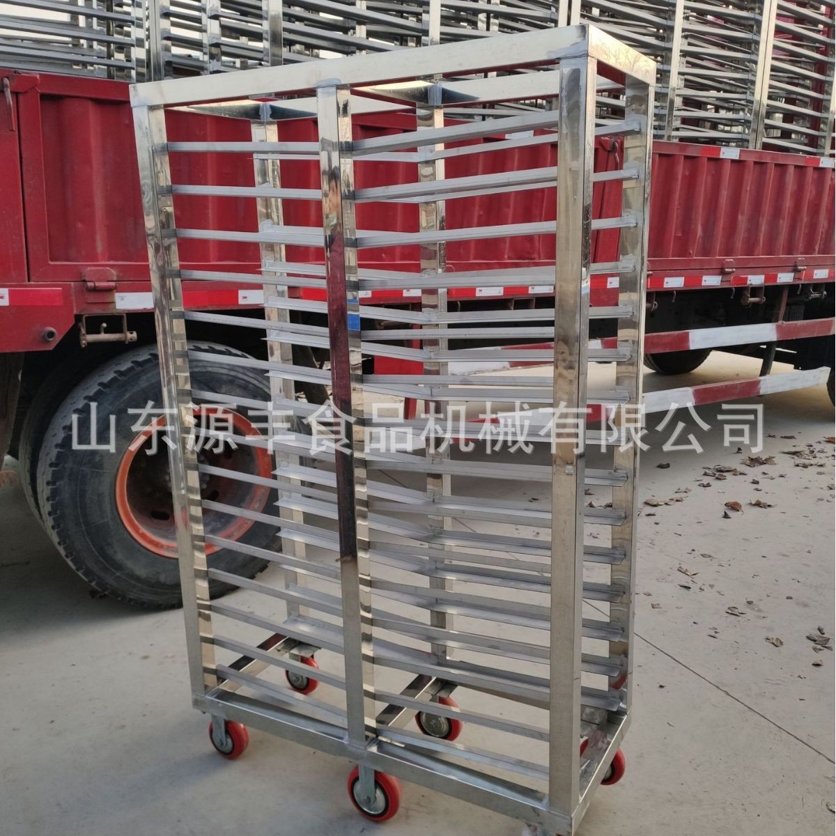 源丰不锈钢速冻架车 不锈钢急冻架车 不锈钢滑道架车图2