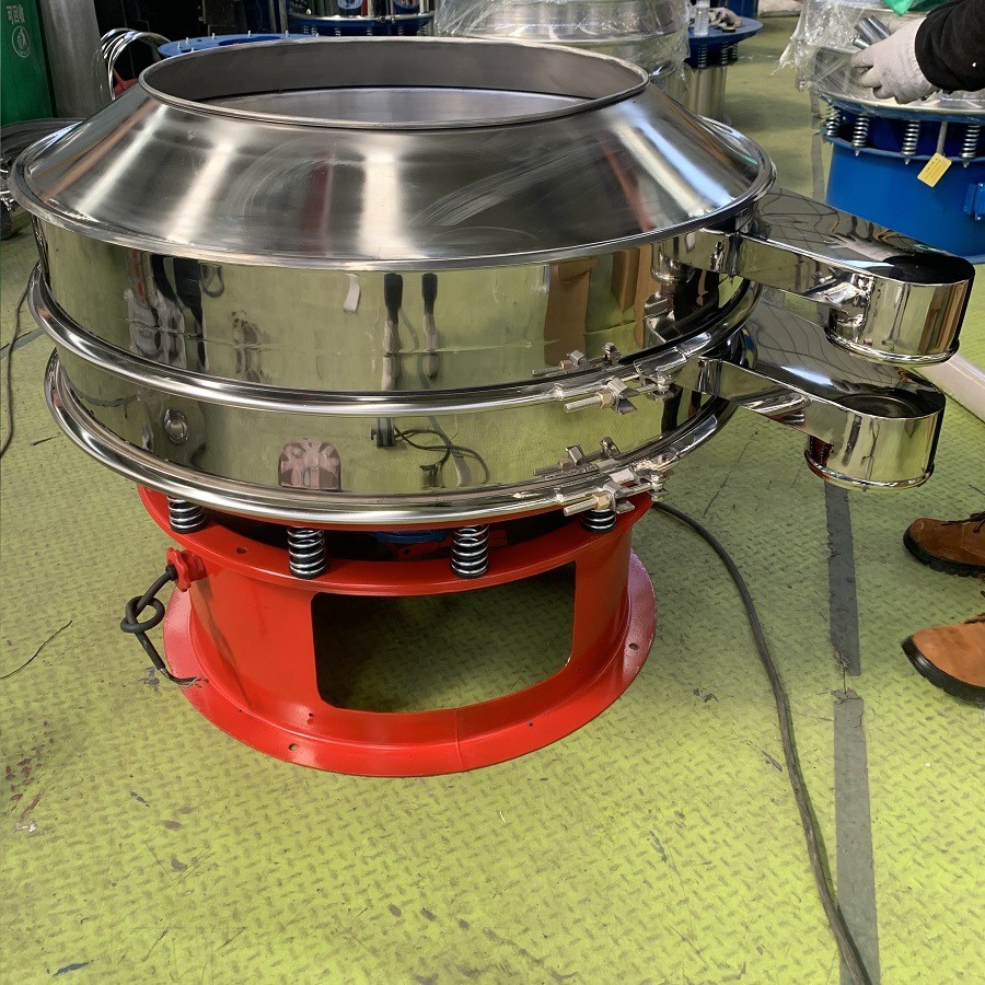 新乡振动筛厂三次元旋振筛小型食品过滤分选筛豆浆颗粒电动震动筛图2