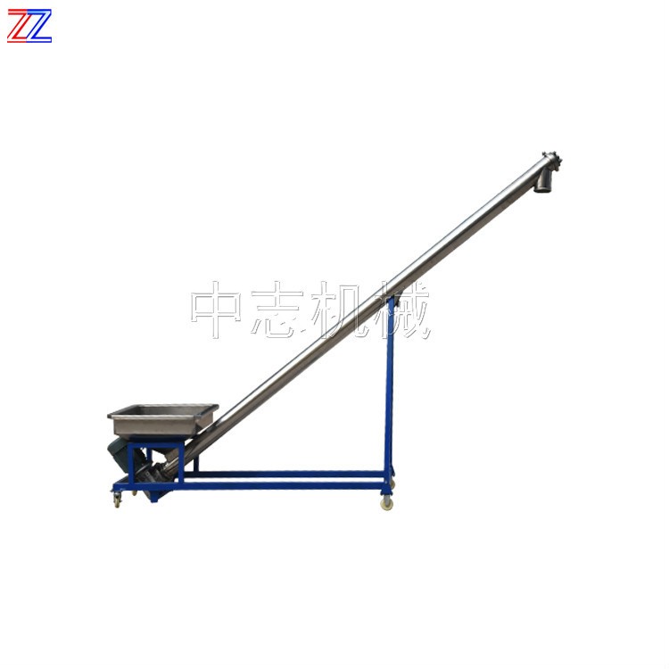 中志螺旋输送机厂家定制水泥粮食螺旋输送机 U型不锈钢螺旋上料机图2