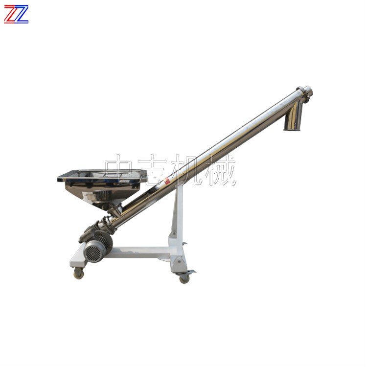 中志螺旋输送机厂家定制水泥粮食螺旋输送机 U型不锈钢螺旋上料机图4