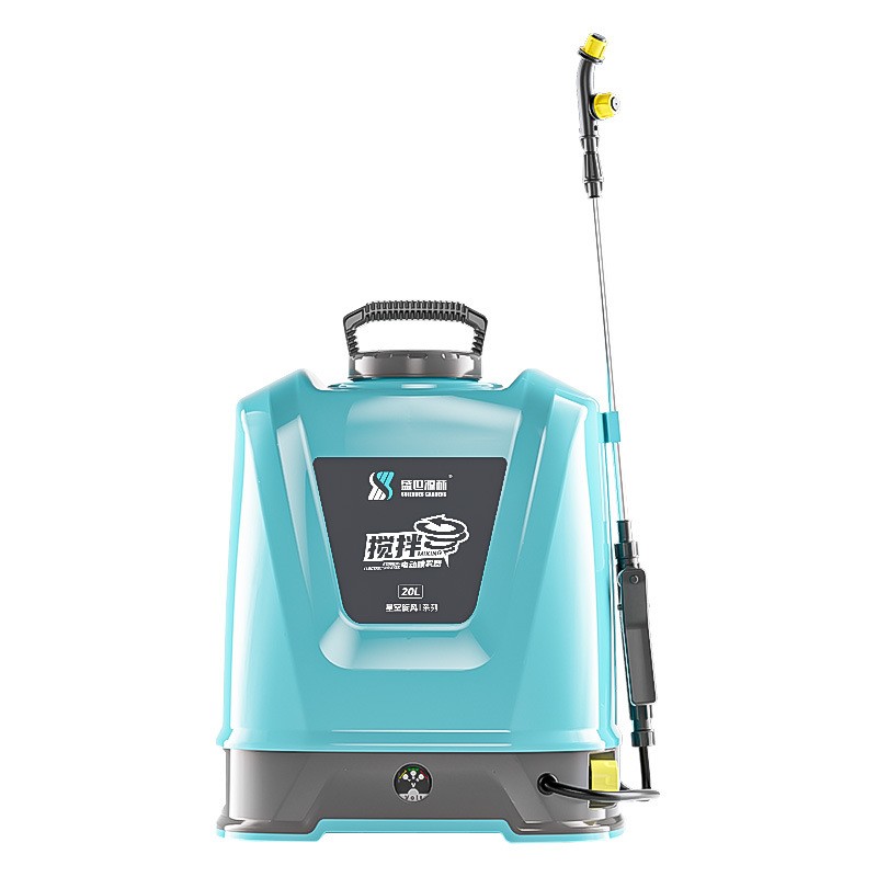 新款农用农药搅拌喷雾器背负式电动消毒防疫喷雾机双核动力喷雾器图5