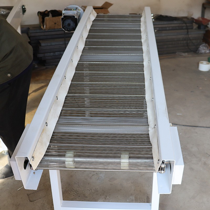 304不锈钢网带输送机小型电动链网链条传送带食品烘干清洗流水线图2