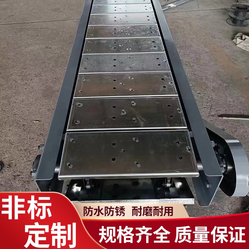 304不锈钢链板输送机工业重载吨包板链流水线压铸链板传送机厂家图4