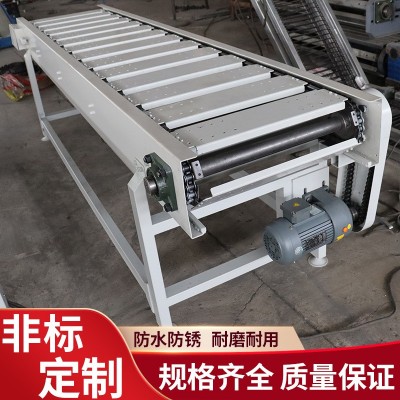 不锈钢链板输送机耐高温板链传送带流水线食品级板链直行传送机