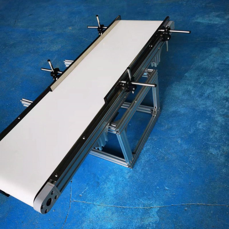 平面皮带物流运输线快递分拣pvc小型传送设备视觉打标带式输送机图3