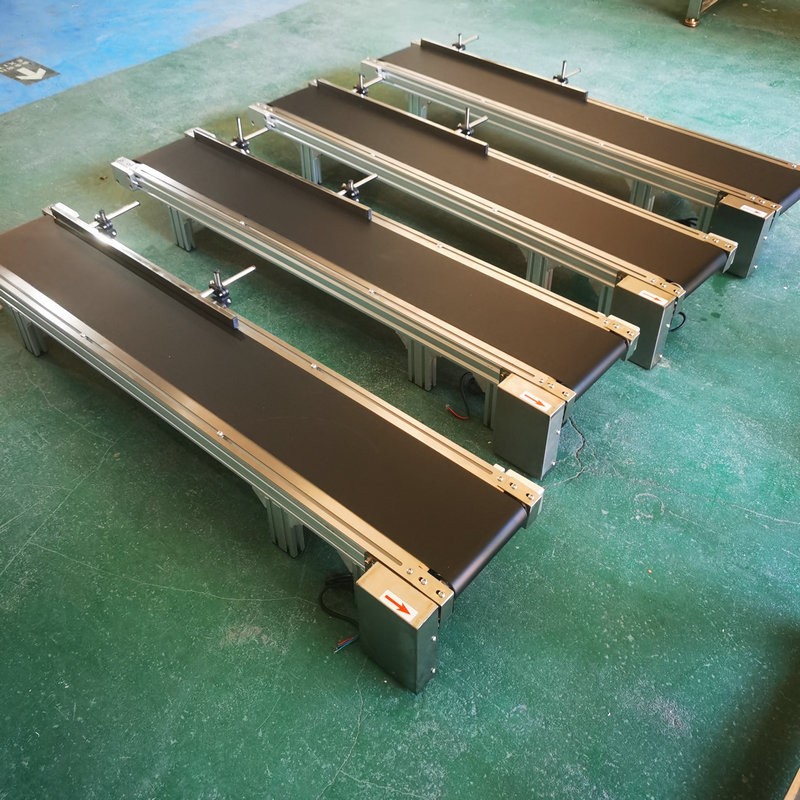 平面皮带物流运输线快递分拣pvc小型传送设备视觉打标带式输送机图4