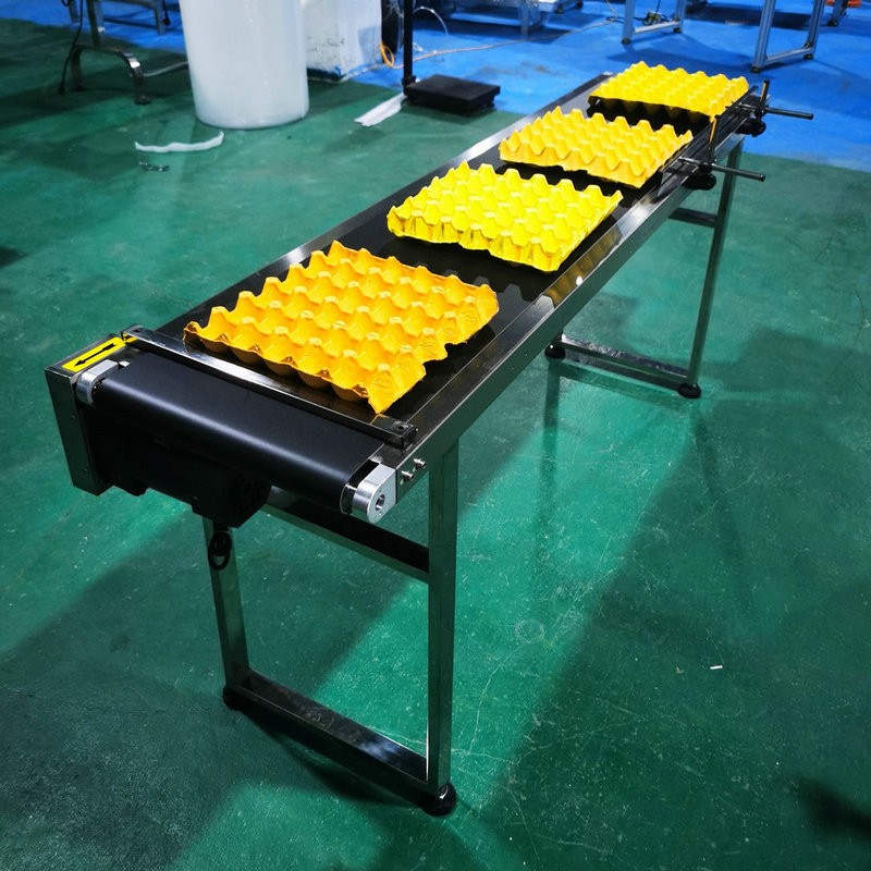 小型皮带平面输送线快递分拣注塑车间流水线传送机食品鸡蛋输送机图3