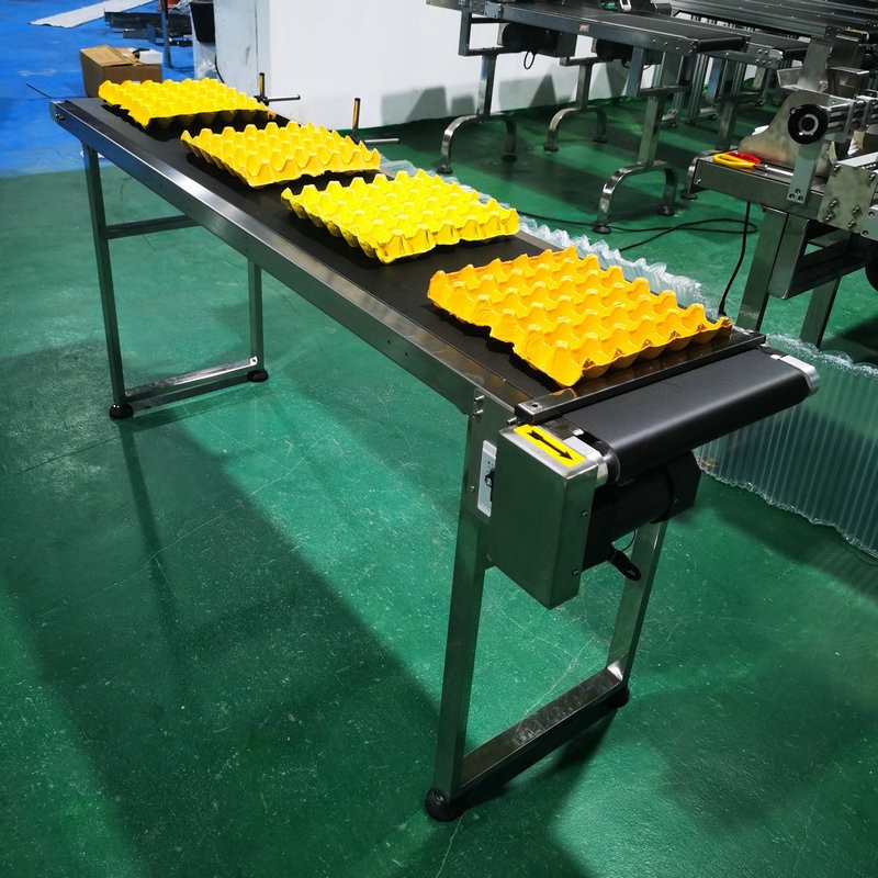 小型皮带平面输送线快递分拣注塑车间流水线传送机食品鸡蛋输送机图5