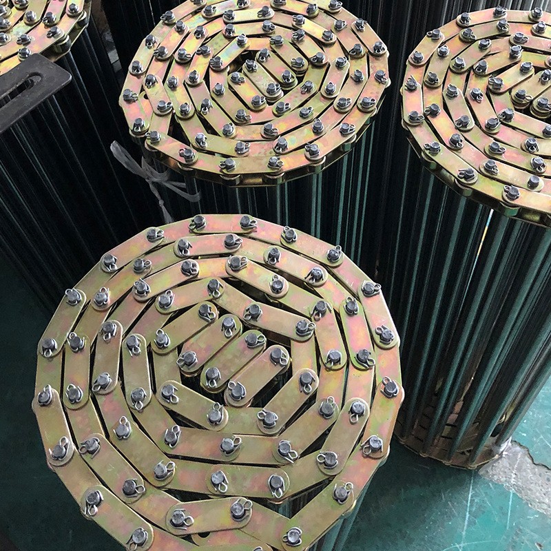 东莞供应不锈钢链条式输送带 金属链杆式输送带流水线链片胶轮图5