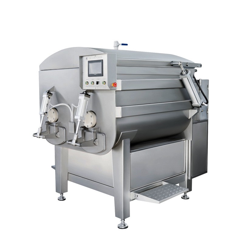 全自动变频牛肉双轴拌馅机鱼糜真空拌馅机水饺馅肉丸双绞笼拌馅机图5