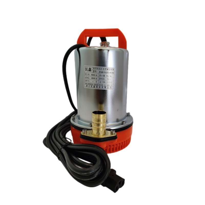 大流量48/60V电瓶车直流泵 72V潜水泵 12/24V家用 农用小型潜水泵图4