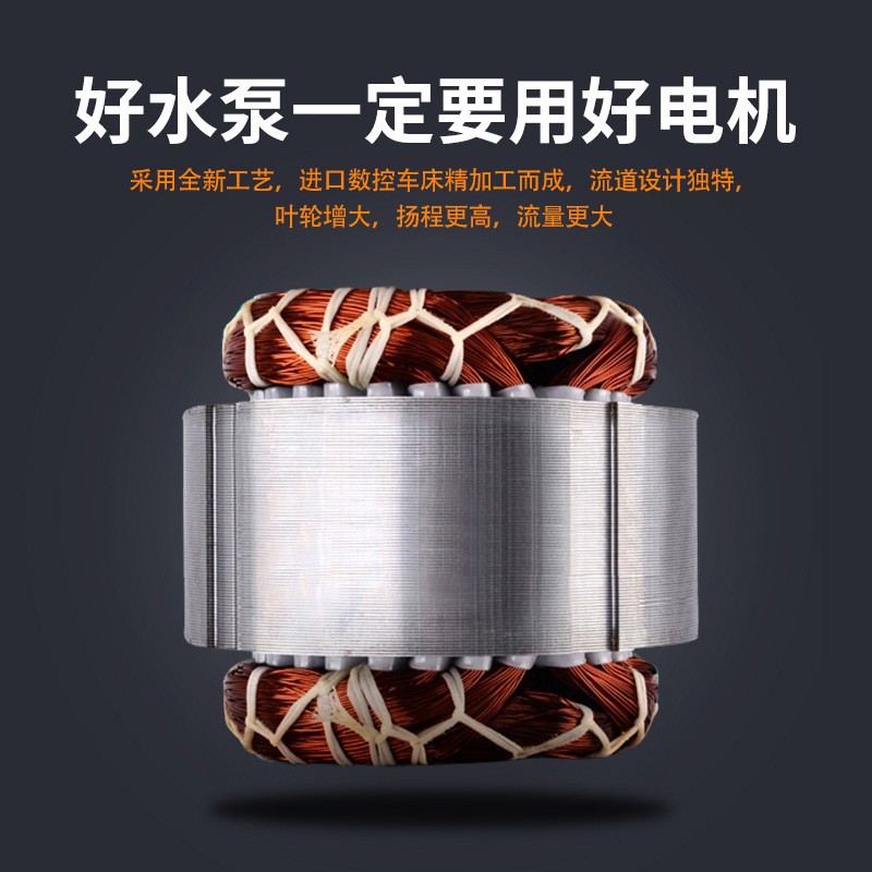 小型家用潜水泵220V大流量高扬程清水泵农用灌溉山区供水抽水泵图2