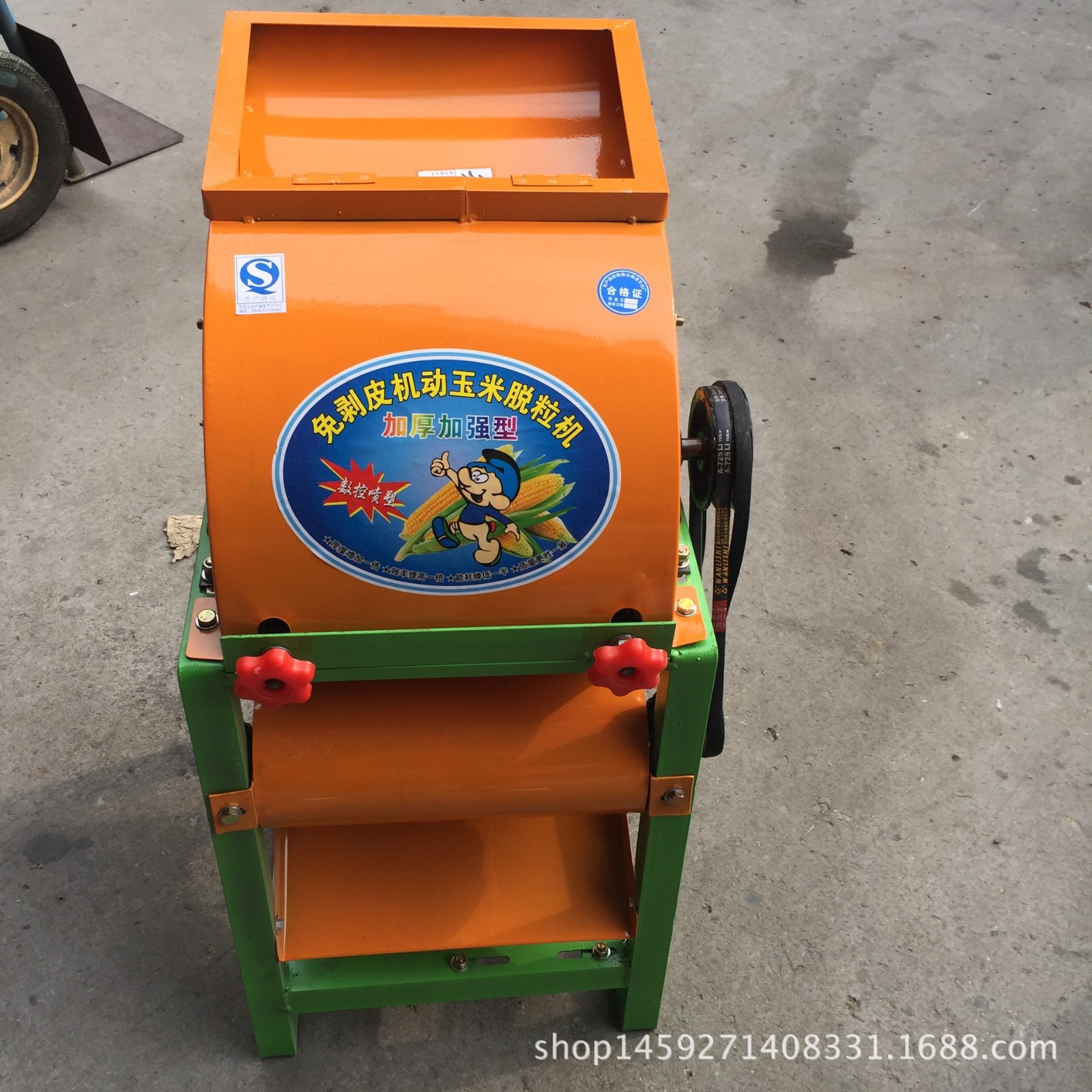 新型免剥皮电动玉米脱粒机家用小型苞米脱粒机加厚型图2