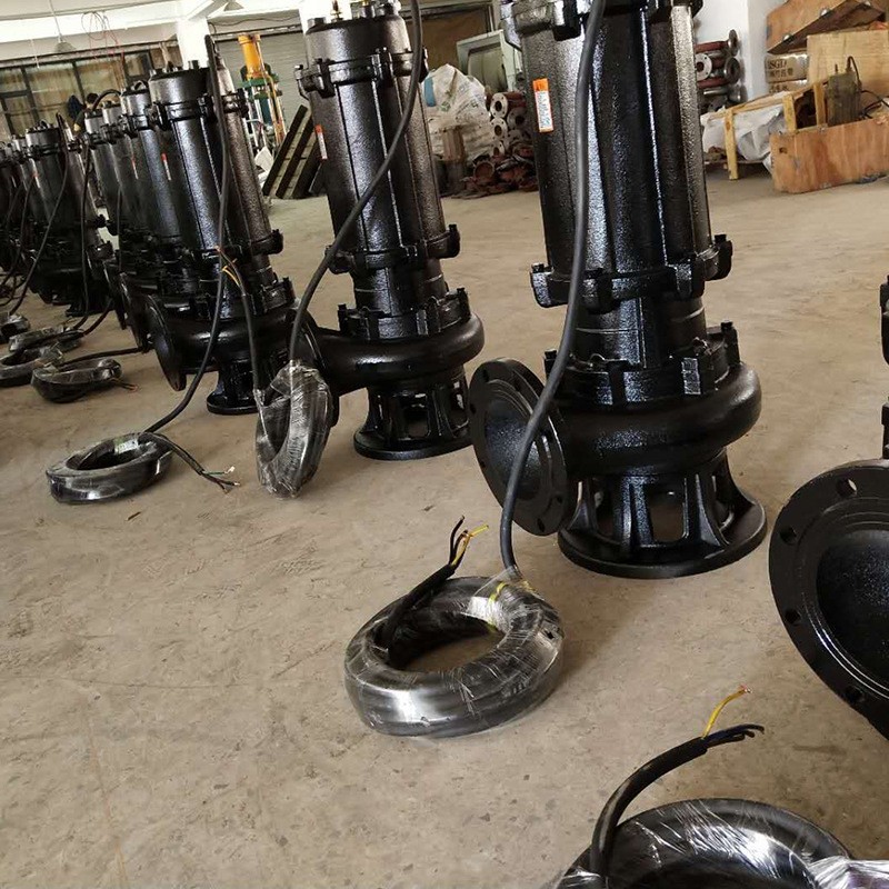 WQ潜水污水泵大流量地下室工地污水排污380V高扬程无堵塞排污泵图5