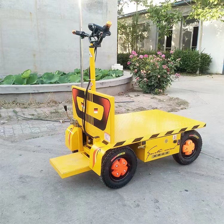 厂区转运车四轮平板电动货运车 物流搬运车拉货车 电动四轮平板车图3